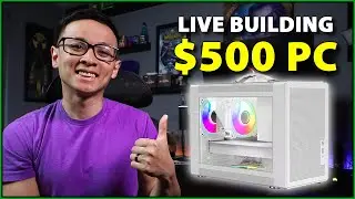 🟢 Building the white $500 Power Train P60 PC!