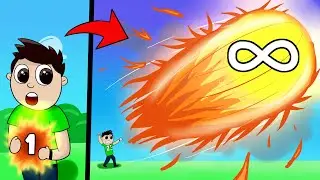 CREAMOS una BOLA DE FUEGO de NIVEL INFINITO en ROBLOX!