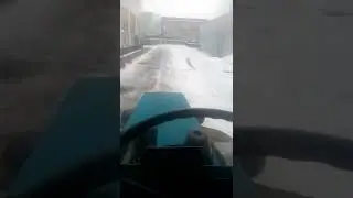 Уборка снега на МТЗ-80