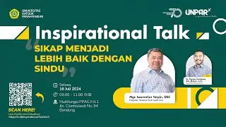 LIVE // Inspirational Talk "Sikap Menjadi Lebih Baik Dengan SINDU"