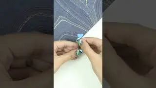 How to make easy paper heart clip |  DIY hairclip making at home