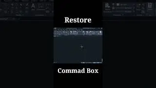 How to Restore Command Box in AutoCAD? #shorts   #ytshorts #autocad