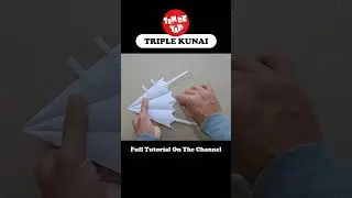 DIY - How to Make a Paper Triple Kunai - Origami 