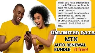 MTN Unlimited free data bundle : Mtn Auto Renewal Bandle.Free mtn data 2022.