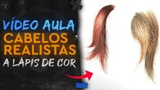 Vídeo Aula - Como Pintar Cabelo Realista com Lápis de Cor + Estilete de Precisão