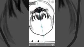 How to draw front hair on IbisPaint X easily? #Tutorial #drawing #fyp #draw #ibispaintx / By Rosey