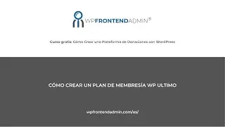 2- Cómo Crear un Plan de Membresía WP Ultimo para su Aplicación Web de Donaciones en WordPress