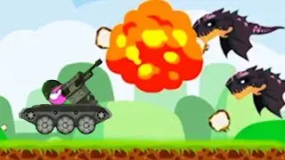 Новый КРАСНЫЙ ШАР. На Танке Против Дракона. Мультик ИГРА Red Ball на Marianna PLAY