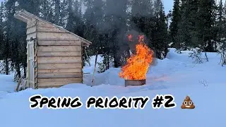 Phase 26: Off Grid Living in Remote Interior Alaska: Spring Priority # 2 is the Poo 💩