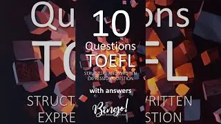 Shorts Compilation #34 | TOEFL Structure & Written Expression Questions