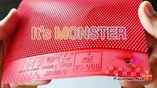 Double Fish 1615 MONSTER | longpips rubber | karet bintik | test and review | English Subtitle