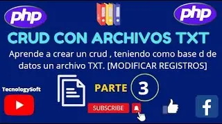 CURSO 03. APRENDE A CREAR UN CRUD CON ARCHIVO TXT | MODIFICAR REGISTROS