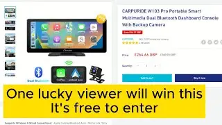 Competition,  Win the CARPURIDE W103 Pro Portable Smart Multimedia Dual Bluetooth Dashboard Console.
