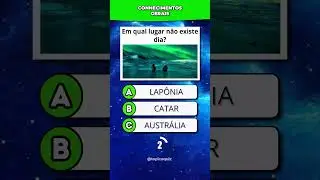 🧠 Quiz de conhecimentos gerais!