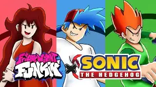 Drawing Friday Night Funkin' Characters in Sonic Art-Style