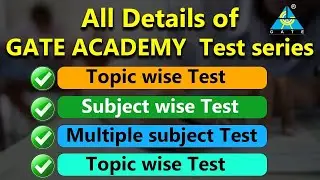 All details of GATE ACADEMY Test Series #gate2025 #iitroorkee #gateprepration #gateacademy