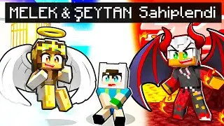 MELEK VE ŞEYTAN AİLESİ BENİ SAHİPLENDİ ⚠️ Minecraft