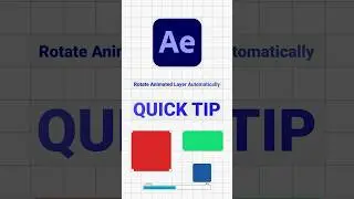 #aftereffects Quick Tip - Rotate animated Layer automatically