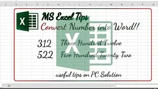 MS Excel InWord to Text; Bangladeshi currency Bangla Tutorial