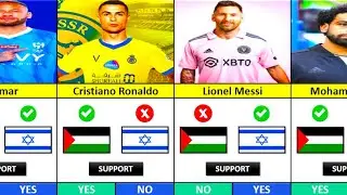 Israel Vs Palestine: Famous Footballers Who SUPPORT Palestine Or Israel || Israel vs Palestine