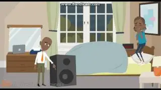 little bill put loud music to scared april and gets grounded and whip