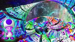 [3 Hours] - RAINBOW ROAD!! Psychedelic Fractal Edition - Trippy Everything Audiovisual Remix - [4K]