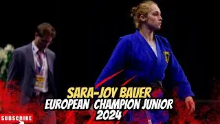 Sara-Joy BAUER 🇩🇪 steals the title and scores to become Junior European Champion in -63kg! 🥇