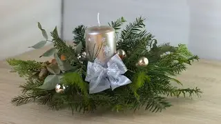 Vánoční svícen | Christmas Candle Centerpiece