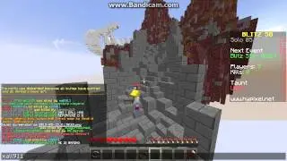 A guy hacking on Hypixel (minecraft)