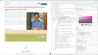 Chrome DevTools For Marketers - How to get the most out of the elements tab + relevant bonus tab!