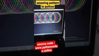 AMAZING CIRCLE PATTERN IN PYTHON  | HOW TO CREATE  PATTERNS IN TKINTER IN PYTHON | 