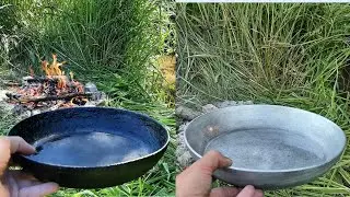 КАК ОЧИСТИТЬ СКОВОРОДУ ОТ СИЛЬНОГО НАГАРА, самый лучший способ