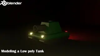 Modeling a low poly Tank in Blender │Blender 3.3.1