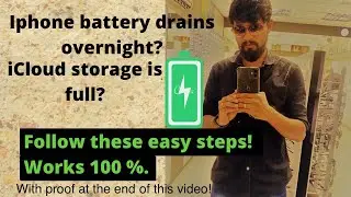 iPhone 11 battery drain due to iCloud storage full? | Steps to fix | battery saving tips |