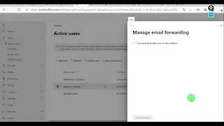 How to enable email forwarding in Office 365 admin center and exchange admin center