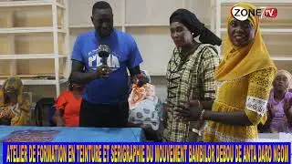 ATELIER DE FORMATION EN TEINTURE ET SERIGRAPHIE DU MOUVEMENT BAMBILOR DEBOU DE ANTA DARO NGOM