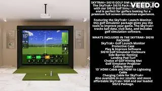 SkyTrak+ SIG10 Golf Simulator Package