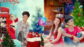 Christmas photo editing | Picsart editing background change | picsart photo editing2023