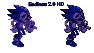срисовываем манджын соника из Friday night funkin в стиле HD endless 2.0