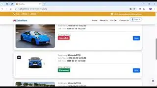 Car rental website using PhP with mySql database