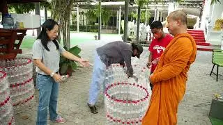 กรงรับขวดน้ำ | วัดจากแดง จ.สมุทรปราการ