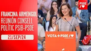 Francina Armengol participa en el Consell Polític PSIB-PSOE
