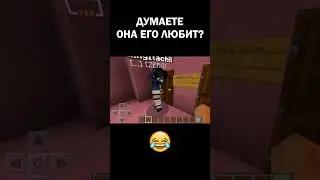 Думаете она его любит?? (Майнкрафт сервер) 