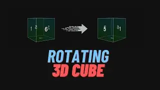 Pure css Cube Animation using html and css