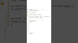 #38 Learn C Programming : length and size of char array | CppBuzz.com #cprogramming #shorts