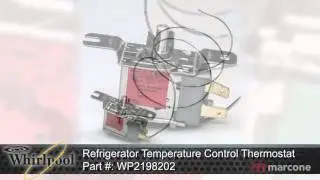 Whirlpool Refrigerator Temperature Control Thermostat Part #: WP2198202