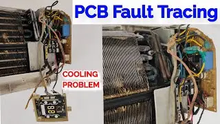 Videocon split Ac PCB fault, Split AC cooling problem, how to repair split AC, How to check Split AC