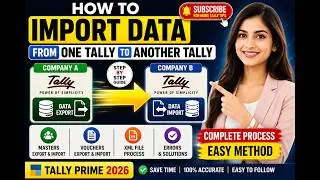 Transfer Data from One Tally to Another Tally Easily | Tally Prime #