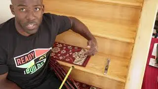 Diy Hack: Install Carpet Treads On Hardwood Stairs With No Tools!