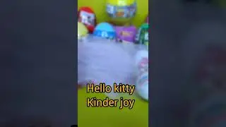 hello kitty 🐈 kinder joy #asmr #kinderjoy #shorts  #satisfying